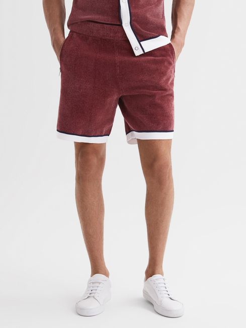 DRAKE'S Slim-Fit Straight-Leg Fatigue Cotton-Corduroy Shorts for Men