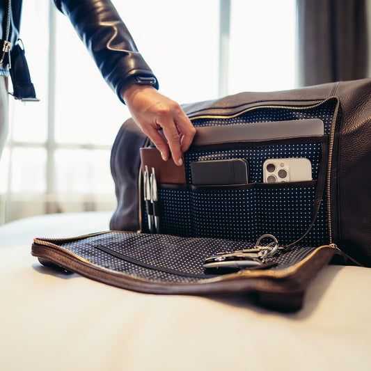 This is Wool & Oak - The Worlds Smartest Luxury Travel Bags