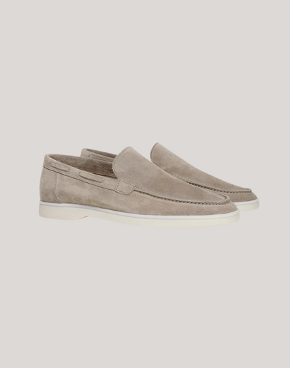 Yacht Loafers in Light Grey