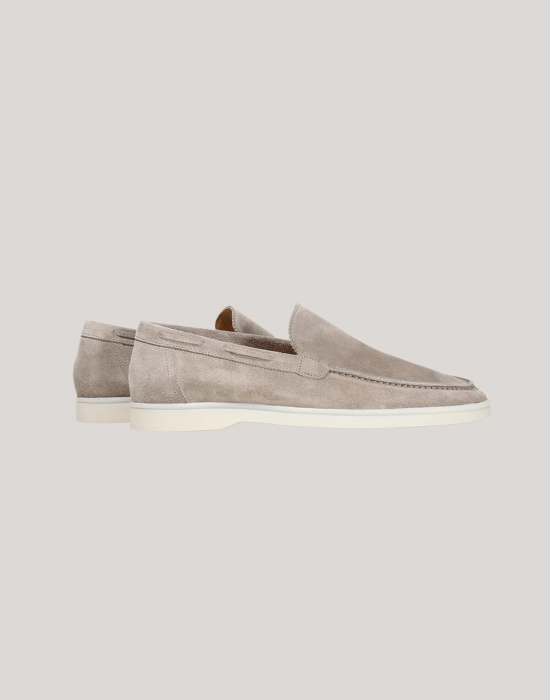 Yacht Loafers in Light Grey