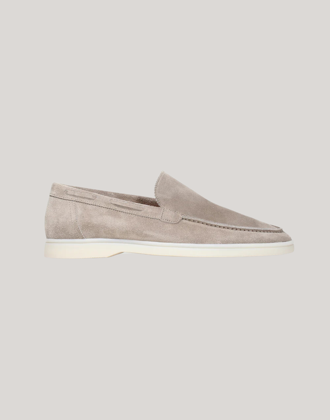 Yacht Loafers in Light Grey