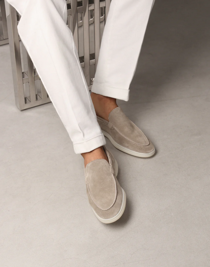 Yacht Loafers in Light Grey